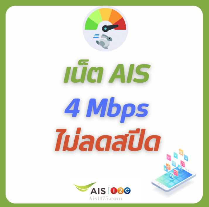 เน็ต AIS ไม่ลดสปีด 4 Mbps